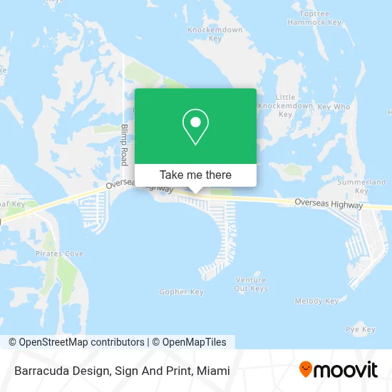 Barracuda Design, Sign And Print map