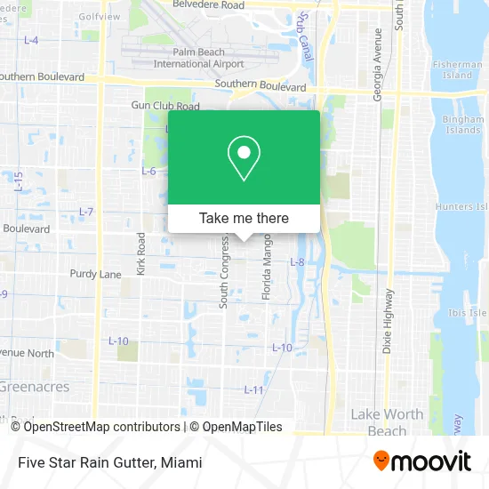 Five Star Rain Gutter map