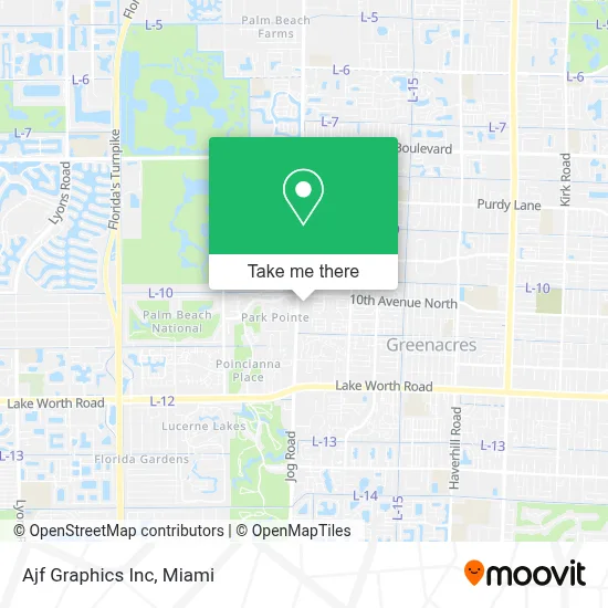 Ajf Graphics Inc map