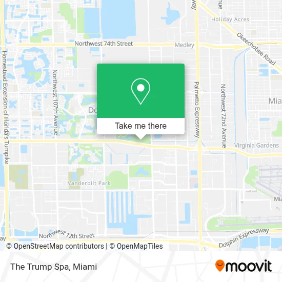 The Trump Spa map