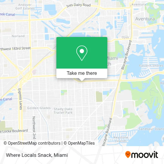 Where Locals Snack map