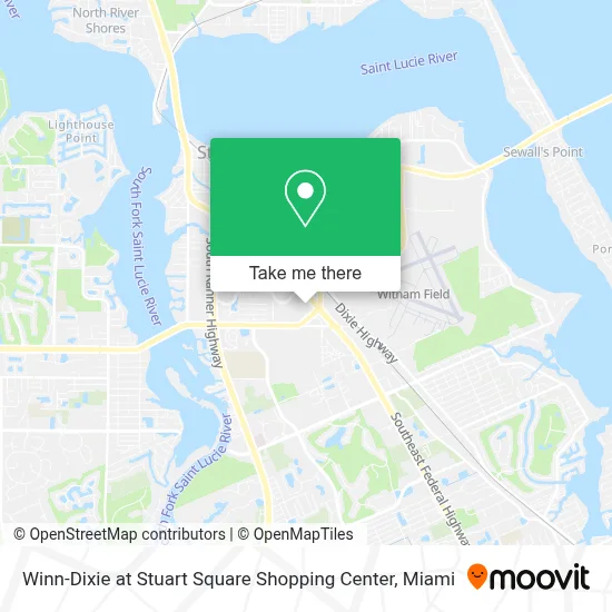 Winn-Dixie at Stuart Square Shopping Center map