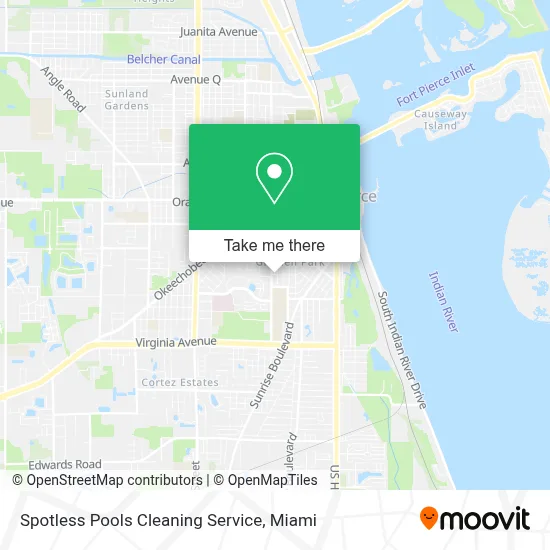 Spotless Pools Cleaning Service map