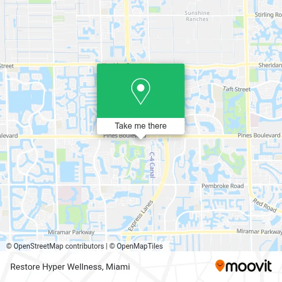 Restore Hyper Wellness map