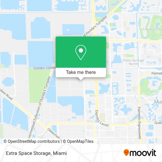 Extra Space Storage map