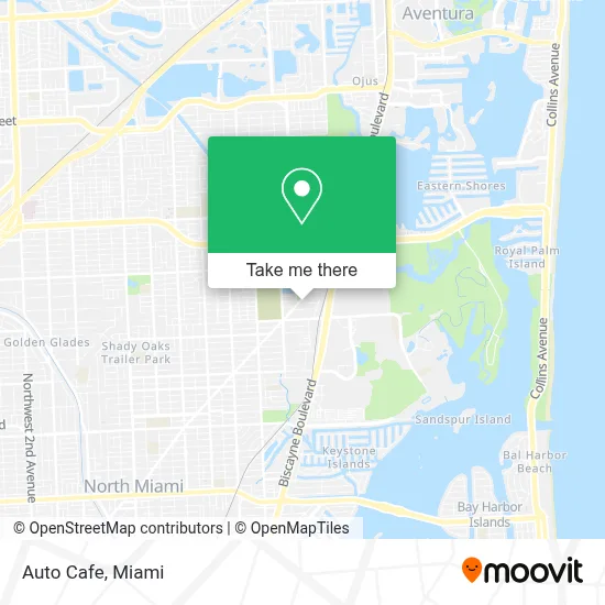 Auto Cafe map
