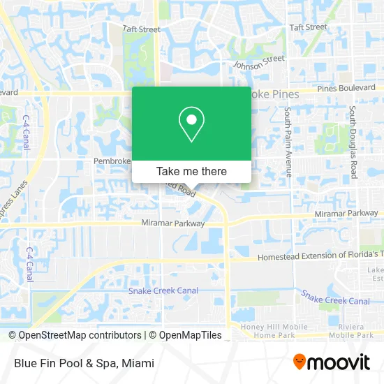 Blue Fin Pool & Spa map