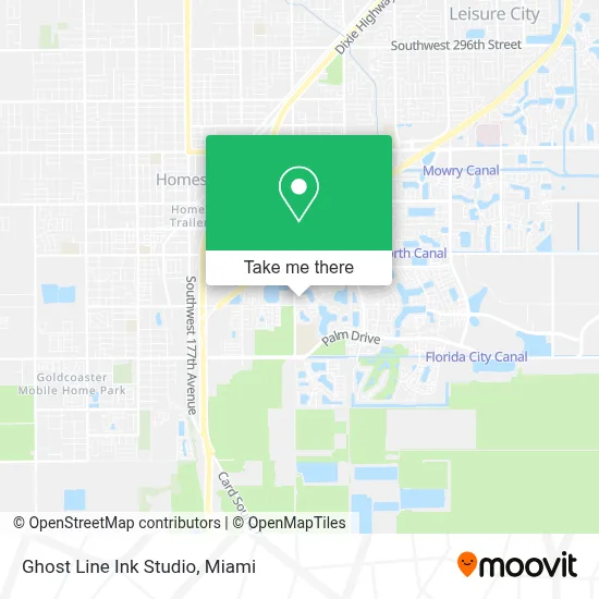 Ghost Line Ink Studio map