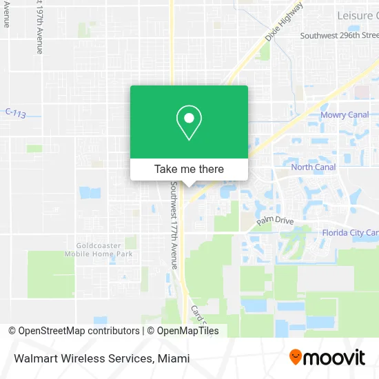 Walmart Wireless Services map