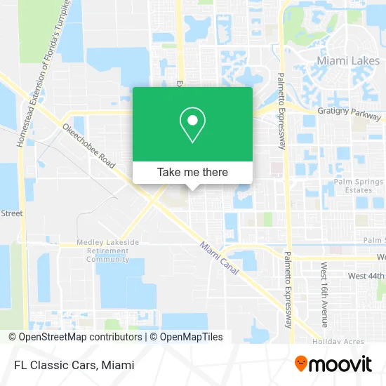 FL Classic Cars map