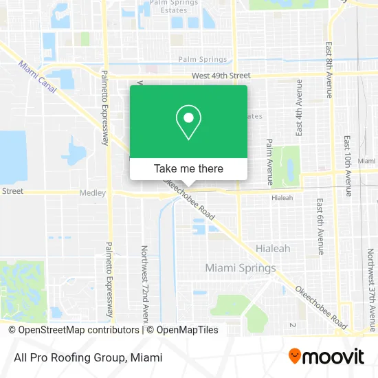 All Pro Roofing Group map