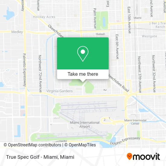 True Spec Golf - Miami map