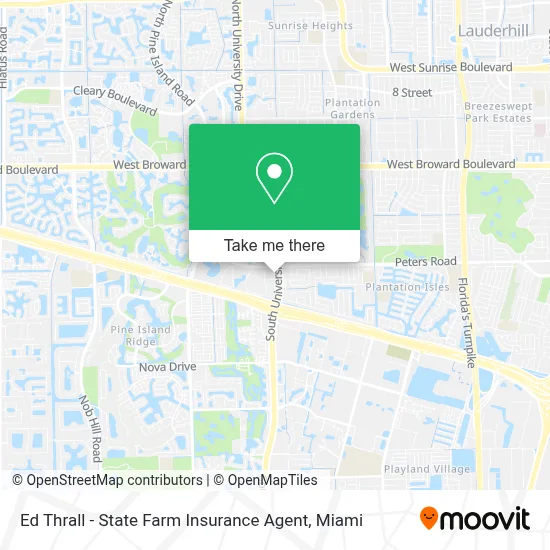 Ed Thrall - State Farm Insurance Agent map