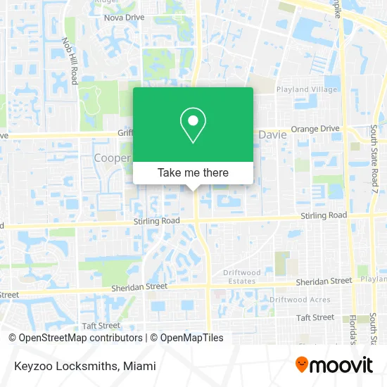 Keyzoo Locksmiths map