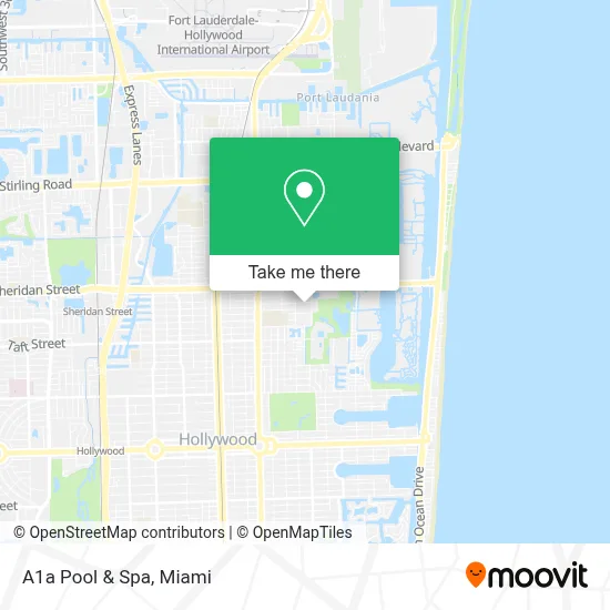 A1a Pool & Spa map