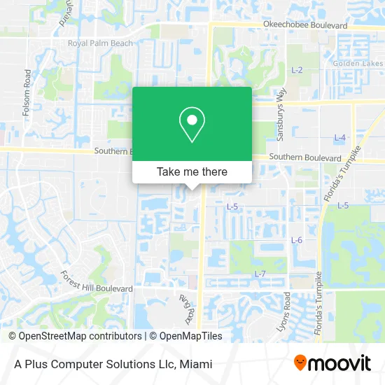 A Plus Computer Solutions Llc map