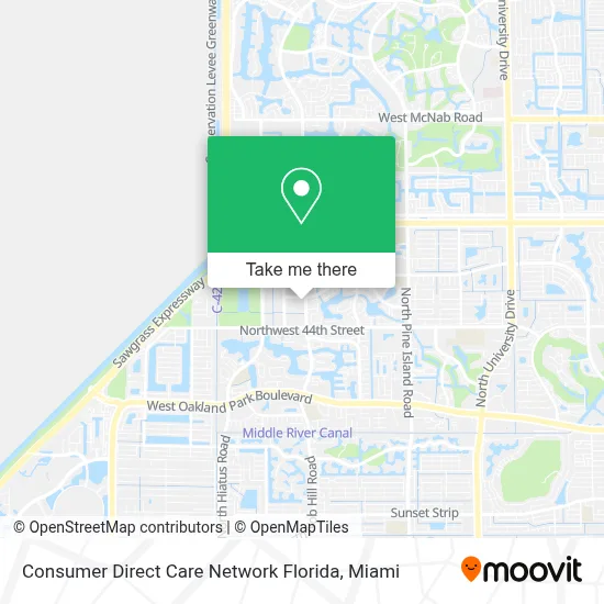 Consumer Direct Care Network Florida map