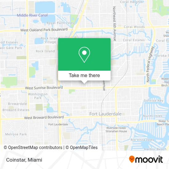 Coinstar map