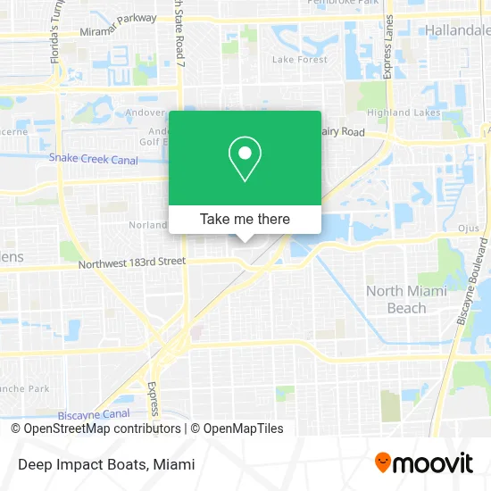Deep Impact Boats map