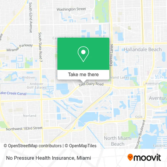 No Pressure Health Insurance map