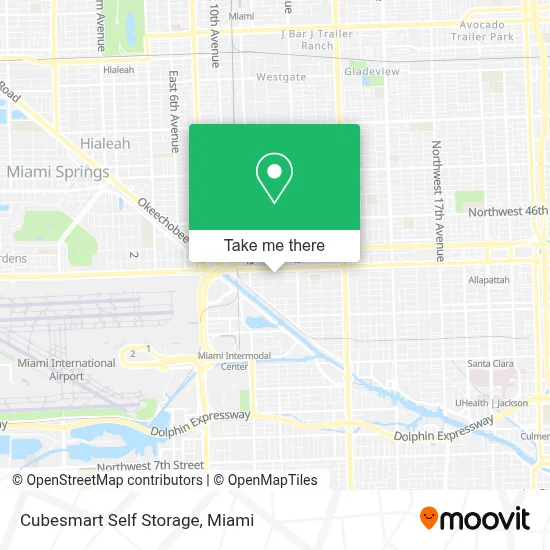 Cubesmart Self Storage map