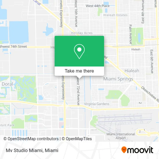 Mv Studio Miami map