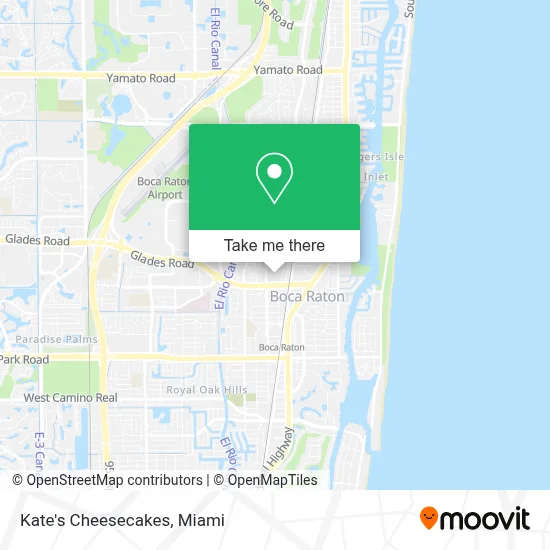 Kate's Cheesecakes map