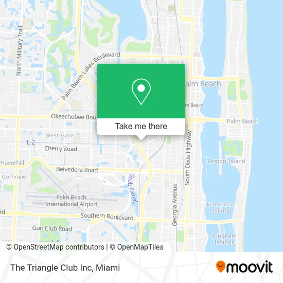 The Triangle Club Inc map