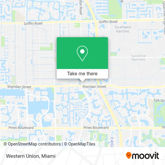 Western Union map