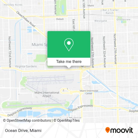 Ocean Drive map
