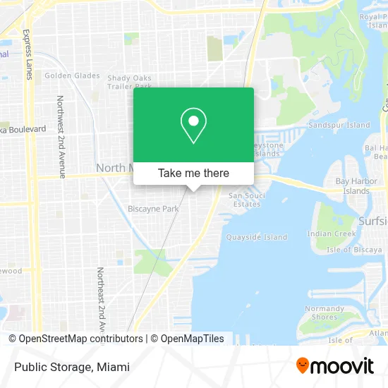 Public Storage map