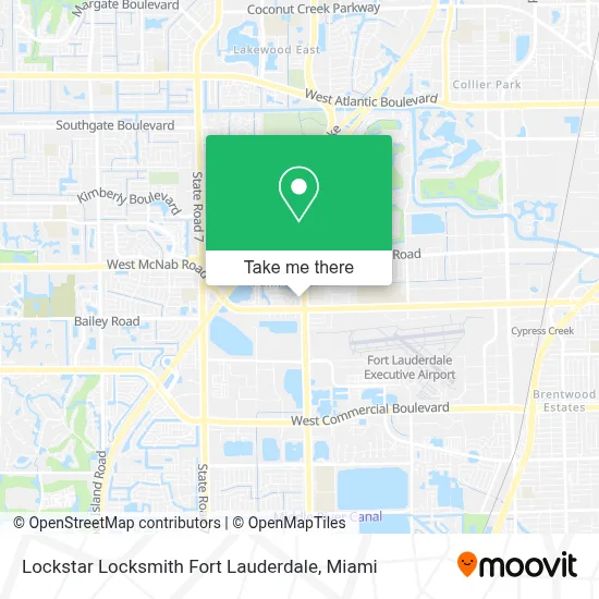 Lockstar Locksmith Fort Lauderdale map