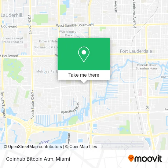Coinhub Bitcoin Atm map