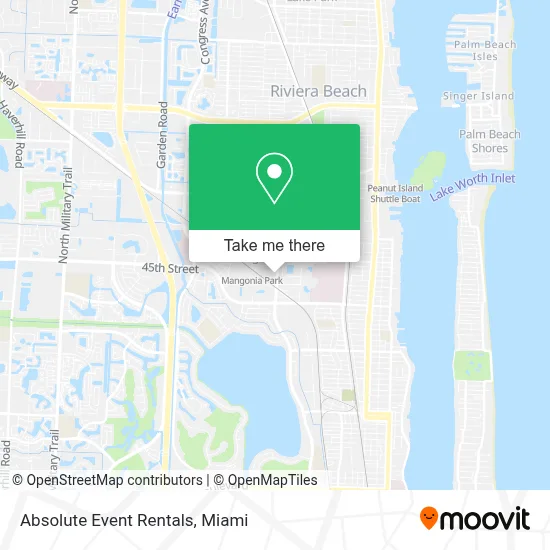 Absolute Event Rentals map