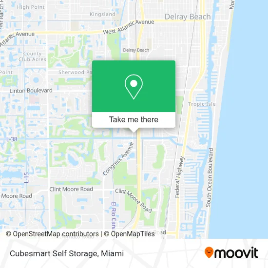 Cubesmart Self Storage map