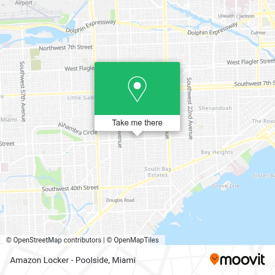Amazon Locker - Poolside map