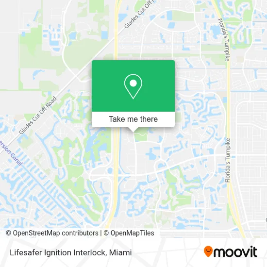 Lifesafer Ignition Interlock map