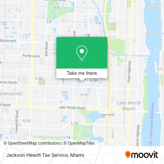 Jackson Hewitt Tax Service map