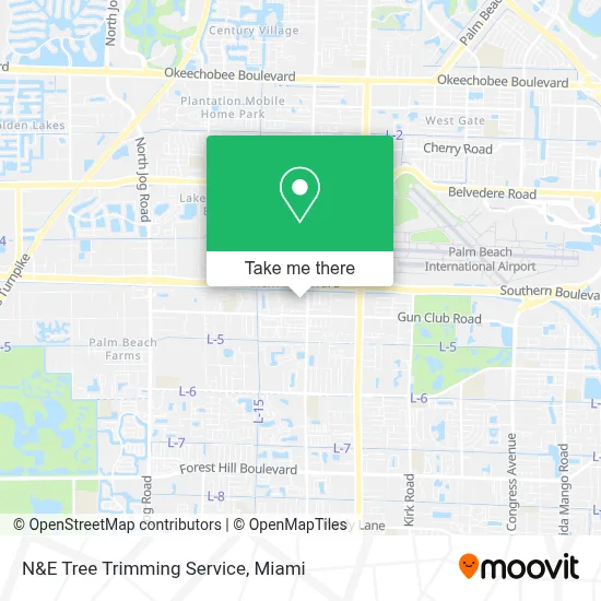 N&E Tree Trimming Service map