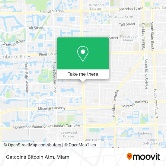 Getcoins Bitcoin Atm map
