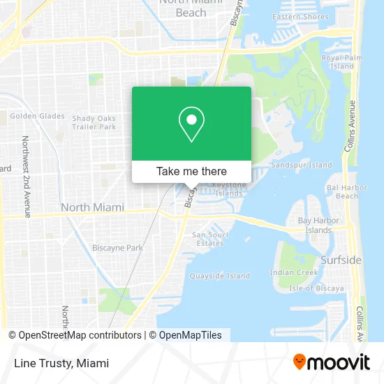 Line Trusty map