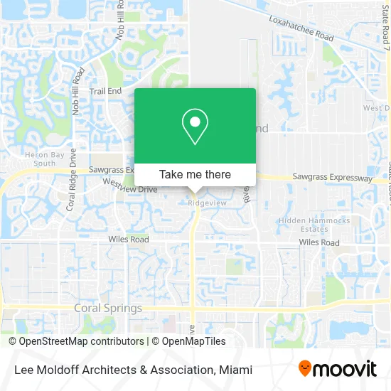 Lee Moldoff Architects & Association map