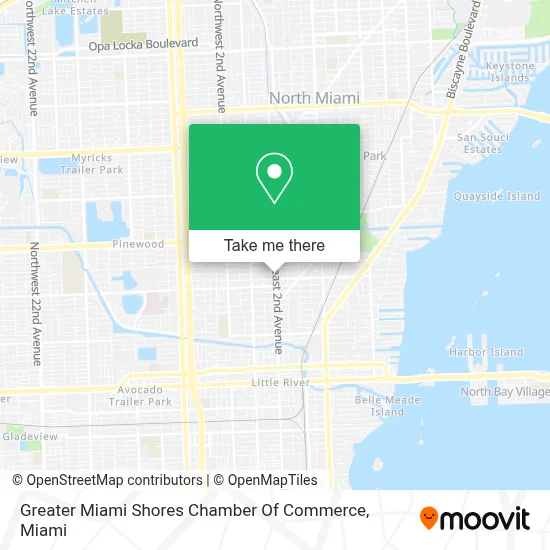 Greater Miami Shores Chamber Of Commerce map