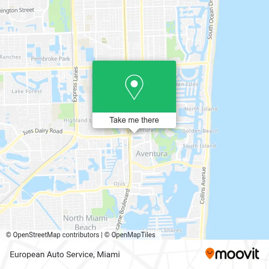European Auto Service map