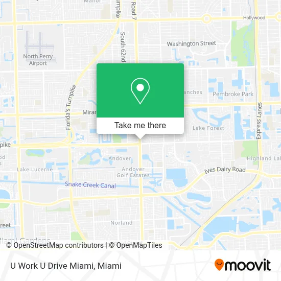 U Work U Drive Miami map