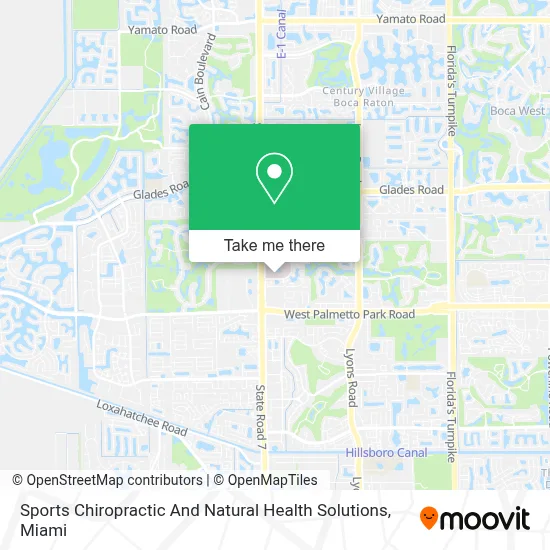 Sports Chiropractic And Natural Health Solutions map