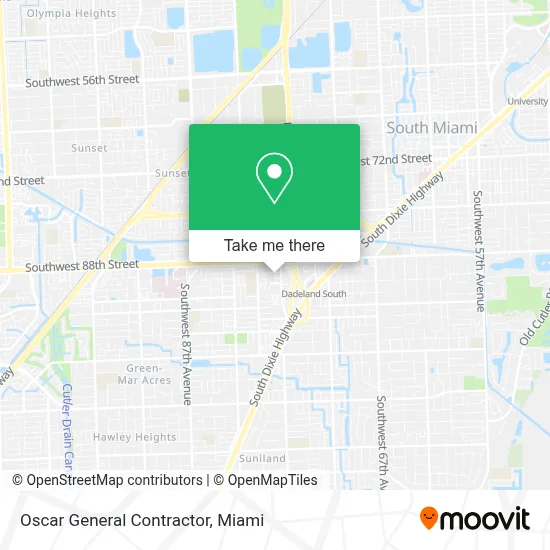 Oscar General Contractor map
