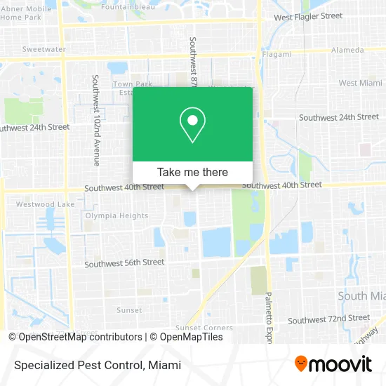 Specialized Pest Control map