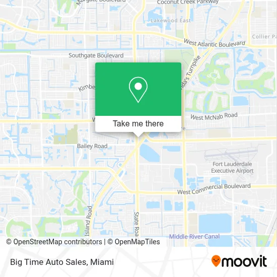 Big Time Auto Sales map