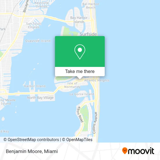 Benjamin Moore map